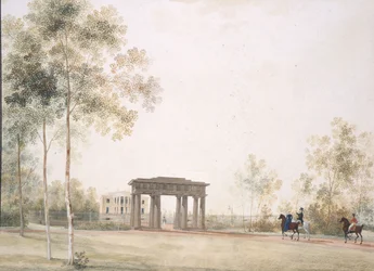 Tor zum Park in Tsarskoye Selo, nach 1821