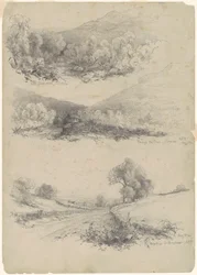 Clove Road, Catskills; Durch die Clove—Catskills; und Auf dem Weg zu Bracketts [recto]