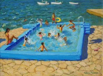 Blauer Pool, Vrsar, Kroatien, 2017