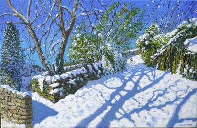 Frühling Schnee, Wirksworth, Derbyshire