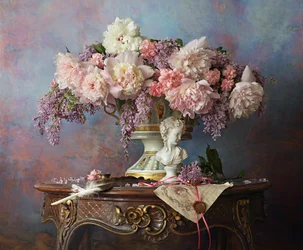 Romantisches Blumen Stillleben