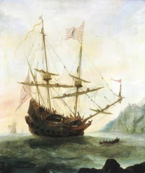 Die Santa Maria vor Anker