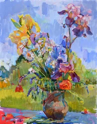 Lebendige Garten-Iris
