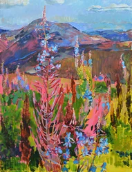 Lebendige Bergblumen