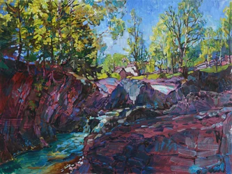 Lebendige Flussschlucht