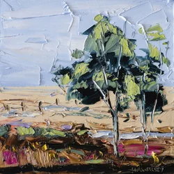 Impasto Landschaftsbäume