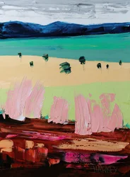 Lebhafte texturierte Landschaft