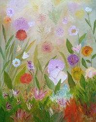 Bunte Gartenblüten
