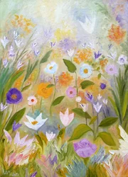 Träumerisches Blumenfeld