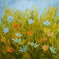 Lebendige Wiesenblumen
