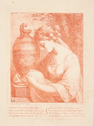 Die Frau bei der Urne