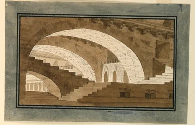 Bühnenbild, Inneres des Kellers des Palastes