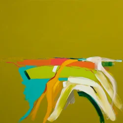 Sonnenbeschienene Landschaft, 2014