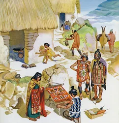 Heim in Peru, um 100 n. Chr.