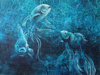 Drei Ätherische Goldfische