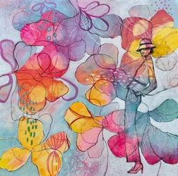 Lebendige Blumenmuse