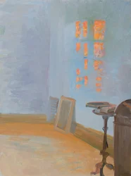 Abendsonne im Atelier des Künstlers in Markvej