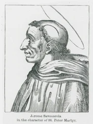 Jerome Savonarola in der Rolle des St. Peter Martyr