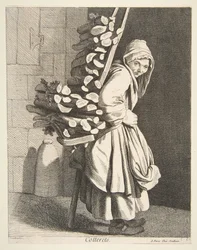 Bündelholzverkäufer, 1746