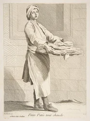Gebäckverkäufer, 1738