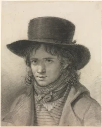 Selbstporträt mit Hut, ca. 1790