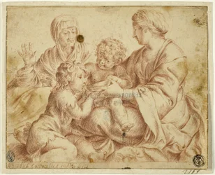 Madonna mit Kind und den Heiligen Elisabeth und Johannes dem Täufer