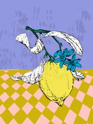 Lebendige Zitronenblüte