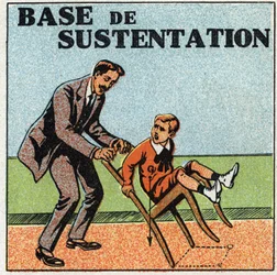 Gleichgewicht der Festkörper: Grundlage für die Unterstützung. Anonyme Illustration von 1925. Private Sammlung.