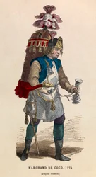 Kokosnussverkäufer im Jahr 1774 - Private Sammlung