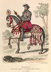 Reiterporträt von König Franz I. (1494 - 1547) - Reiterporträt von Franz I., König von Frankreich (1494 - 1547) - Private Sammlung