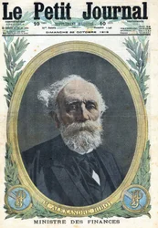 Erster Weltkrieg 1914-1918. Porträt des französischen Finanzministers Alexandre Ribot (1842-1923). In „Le Petite Journal“, am 22.10.1916. Private Sammlung