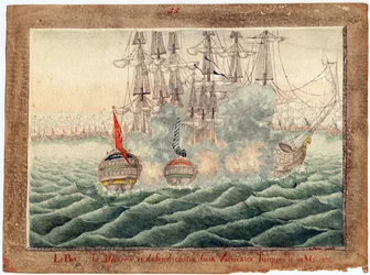 Russisch-Türkischer Krieg von 1828-1829 - Brig "Mercury" kämpft am 14. Mai gegen zwei türkische Schiffe