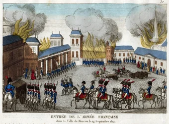 Die Einnahme Moskaus durch die Armee Napoleons I. am 14. September 1812