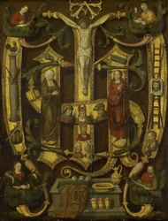 Monogramm Christi mit den Leidenswerkzeugen