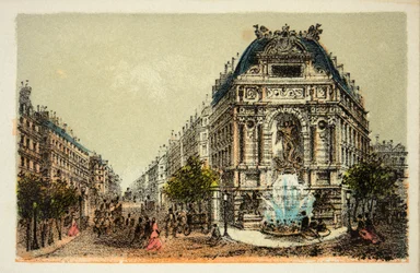 Paris 1874: Der Saint-Michel-Brunnen, Private Sammlung