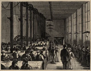 Paris, Ecole Municipale Professionelle Diderot - Gravur 1890