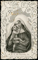 Fromme Bild: Unsere liebe Frau der guten Hilfe, mit Jesus