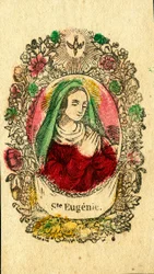 Frommes Bild: Heilige Eugenia von Rom