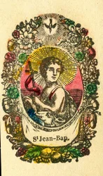 Andachtsbild: Johannes der Täufer (Epinal-Druck)