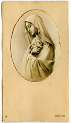 Fromme Bild: Die Jungfrau Maria