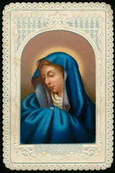 Andachtsbild: Jungfrau Maria (Gravur)