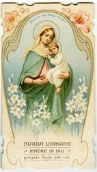 Fromme Bild: Jungfrau mit Kind