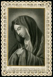 Andachtsbild: Die Jungfrau Maria (Gravur)