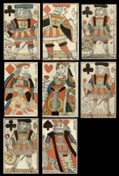 Spielkarten mit historischen Figuren