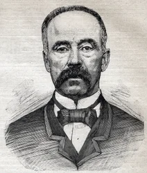 Porträt von Charles Moore (1820-1905), britischer Botaniker schottischer Herkunft. Stich in „Le Petit Parisien“, 1893.