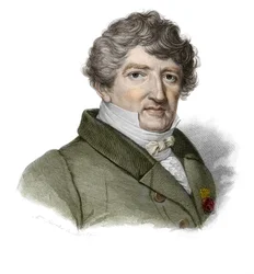Porträt von Georges Cuvier (1764-1832), französischer Paläontologe in "Porträts und Geschichte nützlicher Männer: Männer und Frauen aus allen Ländern und allen Bedingungen, die sich das Recht auf Anerkennung der Menschen erworben haben" veröffentlicht und 