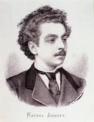Porträt von Rafael Joseffy (Stich)