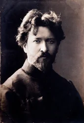 Porträt des italienischen Komponisten Ferruccio Busoni (1866-1924). Fotografie. 19. Jahrhundert. Private Sammlung