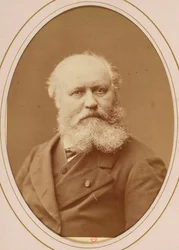 Porträt des Komponisten Charles Gounod (1818-1893), Anonym. Albumin-Foto. Private Sammlung