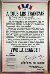 Plakat des Aufrufs vom 18. Juni